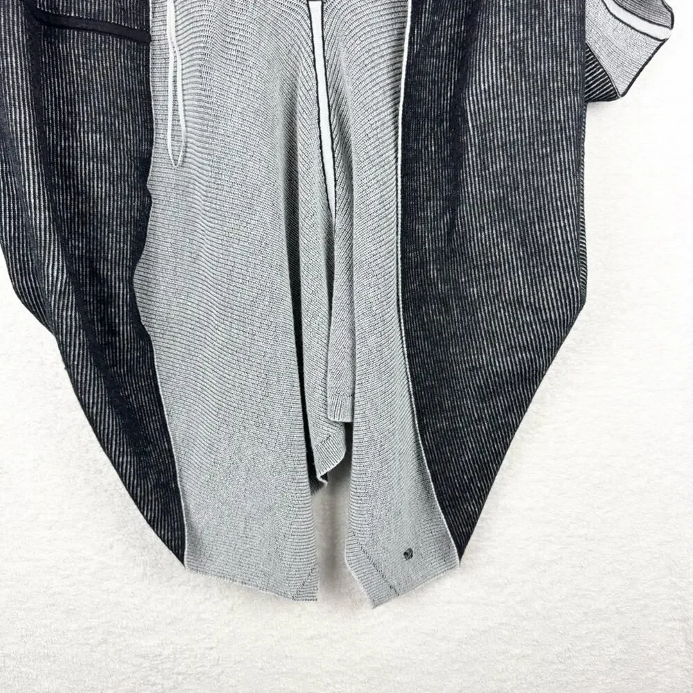 Lululemon Exaltation Wrap Merino Wool Black/Silver Ice - Yoga Gym Travel Commute